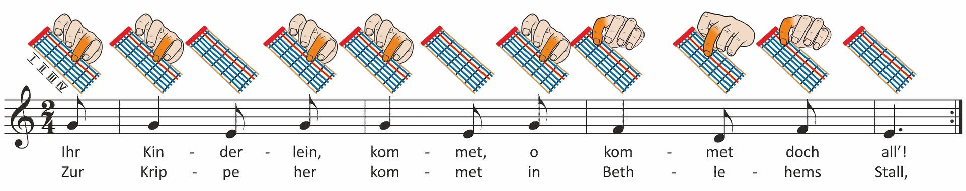 Einfacher! Geht Nicht Notenbeispiel: