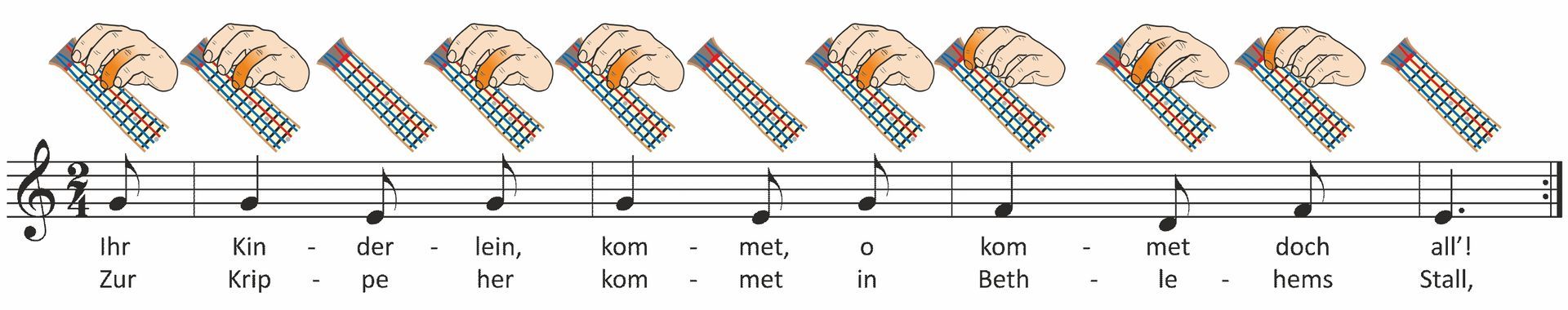 Einfacher! Geht Nicht Notenbeispiel: