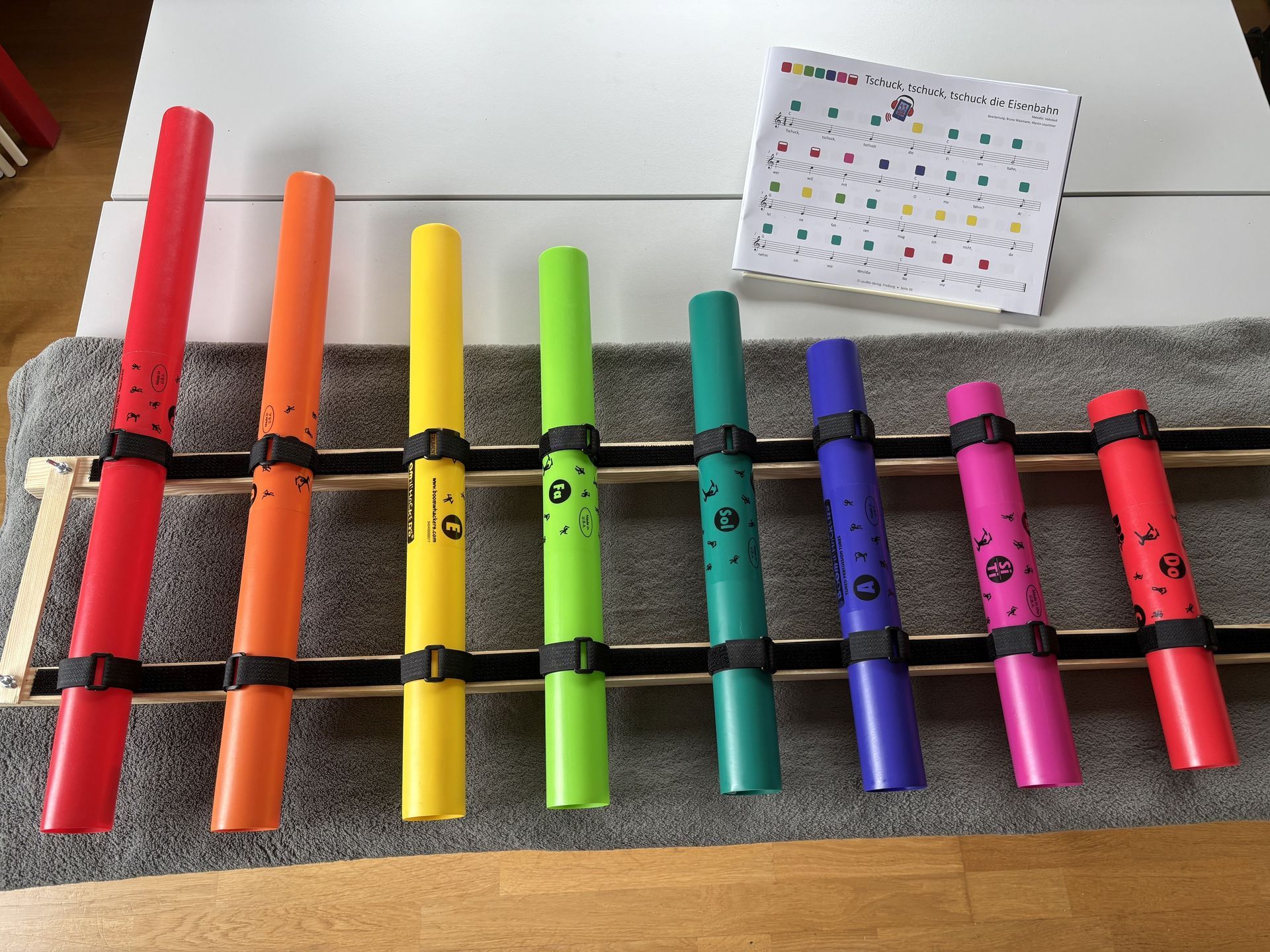 Boomwhakers Röhren Instrument - zum spielen von Melodien