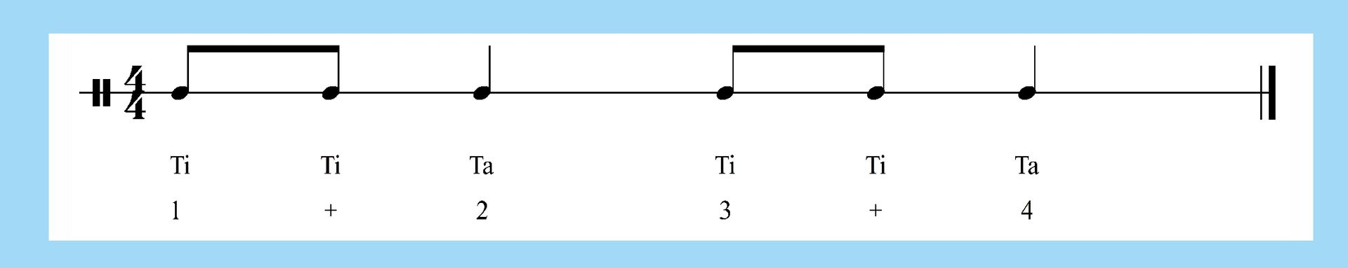 Mehr Rhythmen in der kostenlosen PDF unten! Call mit Viertel- und Achtelnoten