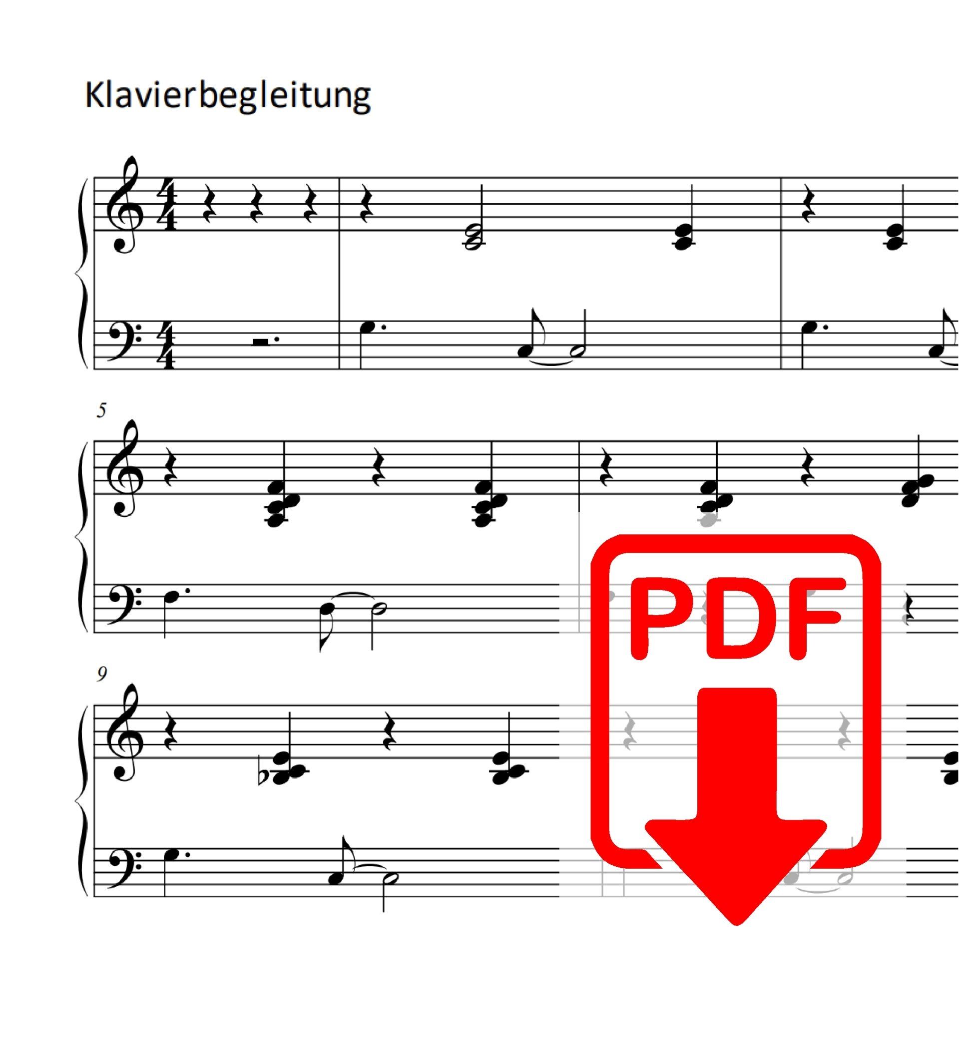 kostenloser Download Klavierbegleitung: Ihr Kinderlein, Kommet