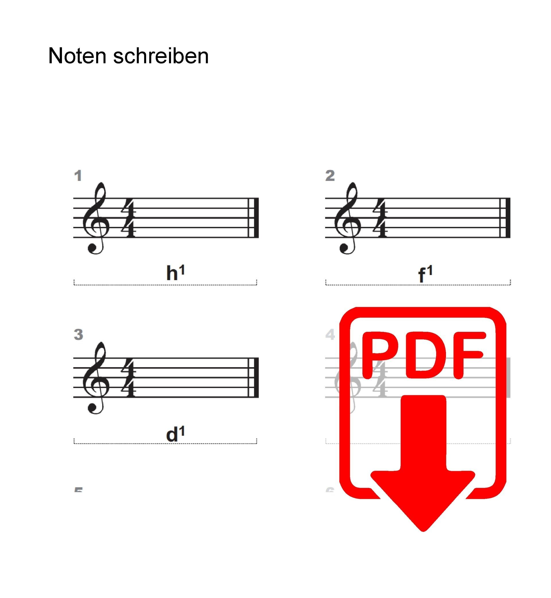 Noten schreiben bei eduki