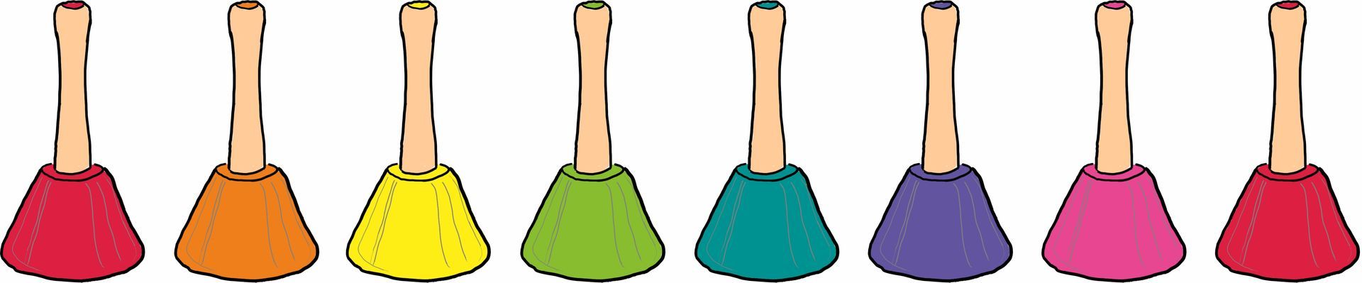 Handbells | bunte Musikintsrumente für Kinder | Rainbow Instrumente