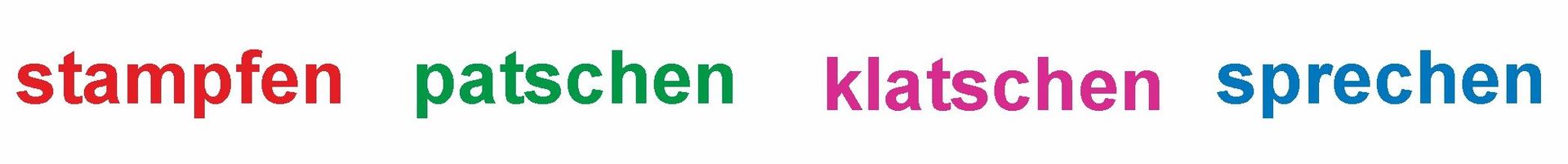 Silben zum Sprechen des Begrüßungskanon