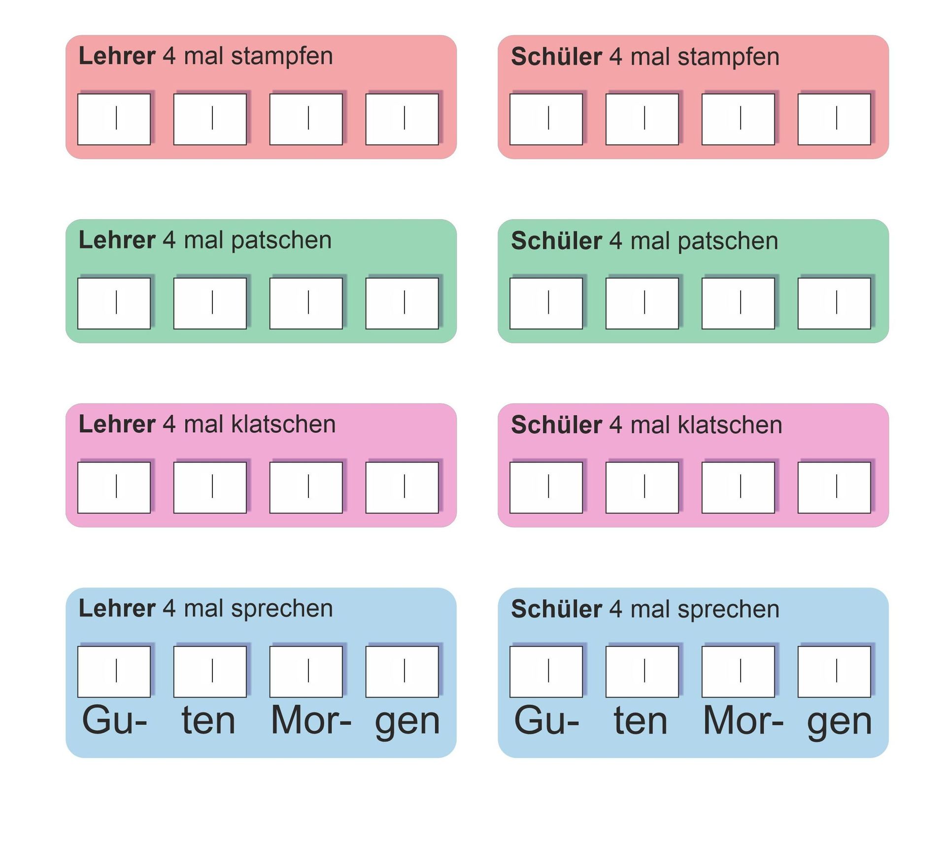 rhythmischer Begrüßungskanon für die Grundschule | Vormachen - Nachmachen | Body Percussion