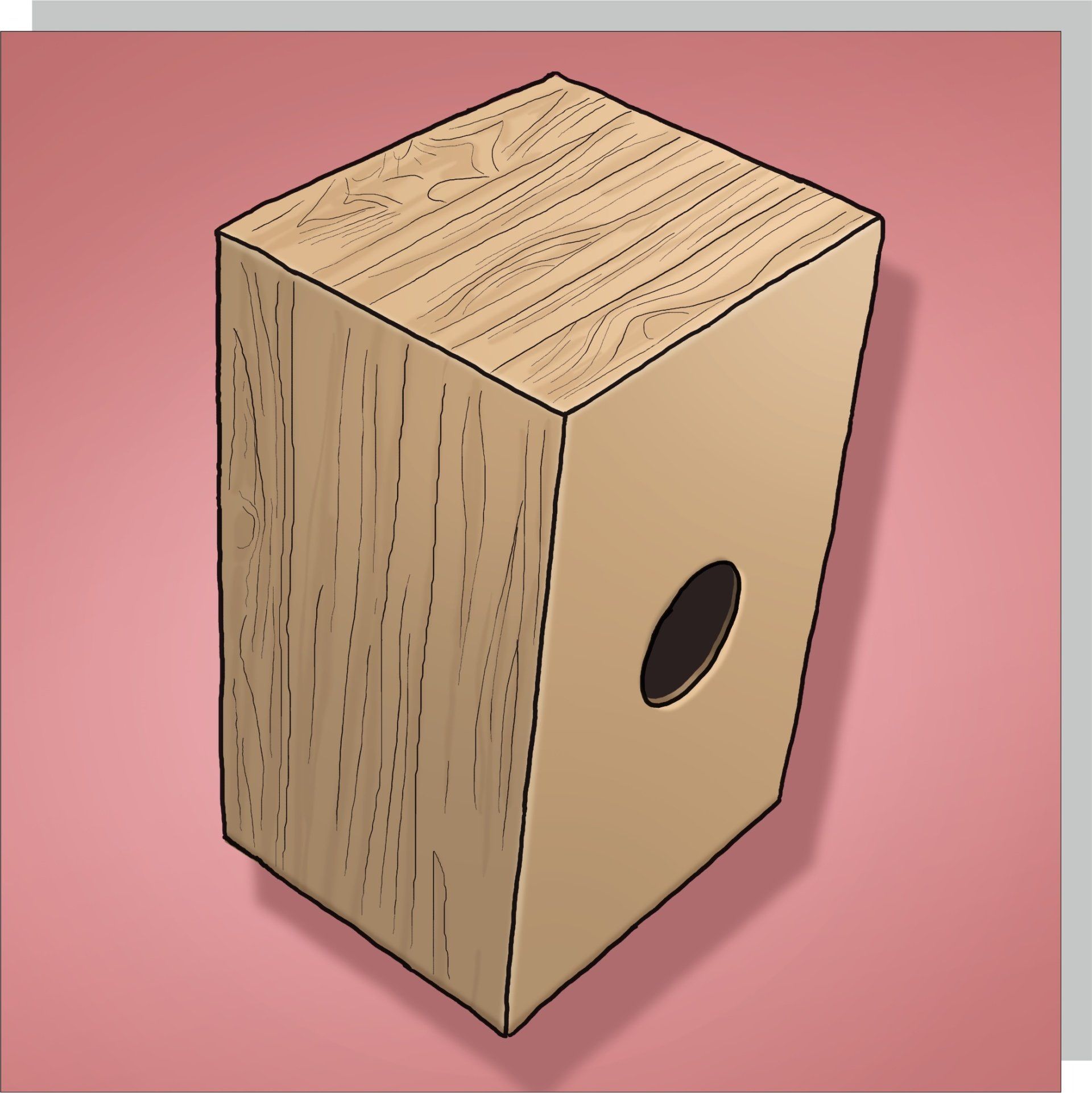 Cajón Musikinstrument