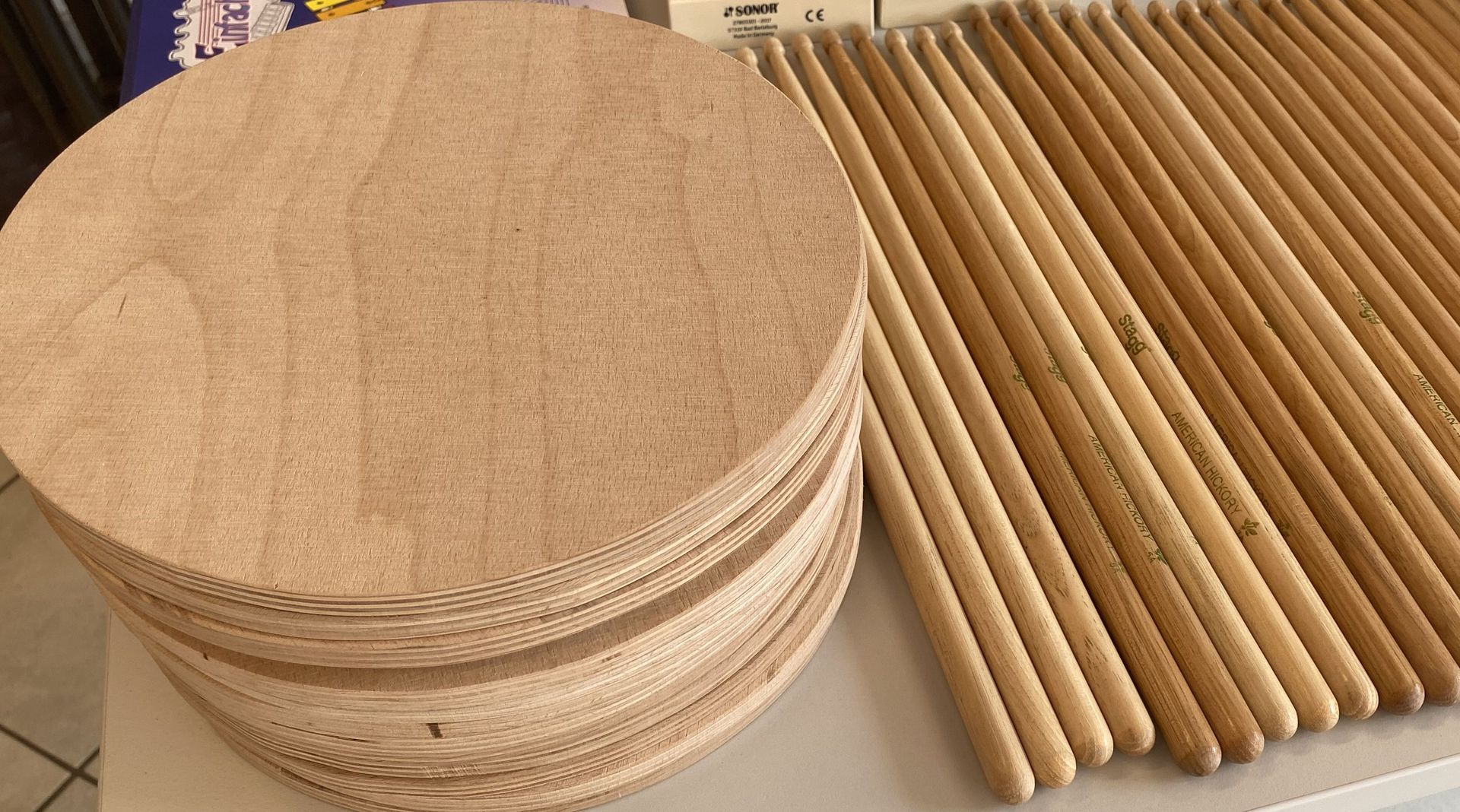 Alternative zu Snare Drums Trommel aus Holz selbst gemacht | Alternative für den Klassenunterricht | Trommel Ersatz