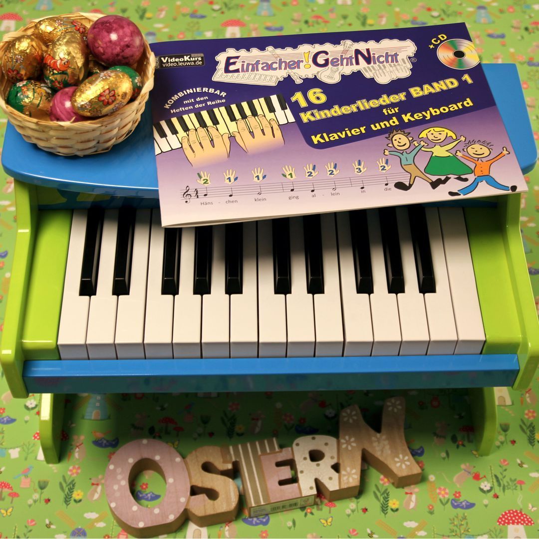 Geschenke zu Ostern | Klavier- Keyboard Noten für Kinderlieder, Weihnachtslieder und Hits, Evergreens | ohne Notenkenntnisse