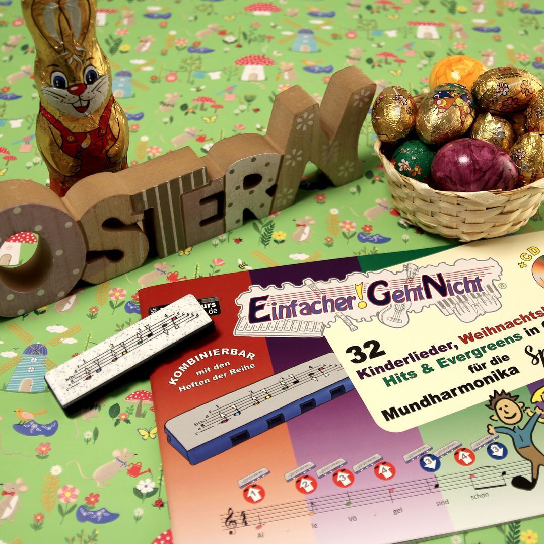 Geschenke zu Ostern | Speedy Mundharmonika Noten | Kinderlieder, Weihnachtslieder, Hits, Evergreens | ohne Notenkenntnisse