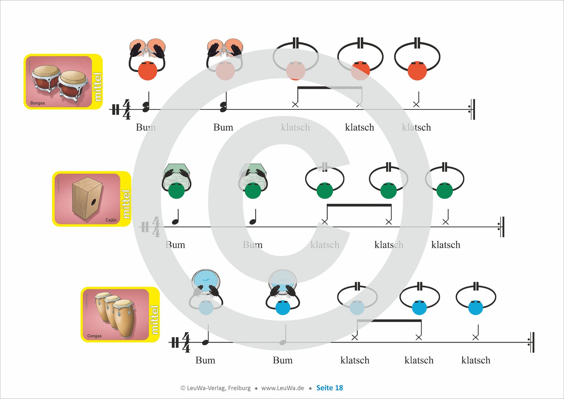Regen, regen, tropf, tropf, tropf | Bewegungsspiel für die Kita | Reime für Kinder | Musizieren mit Kinder | Bongos, Congas