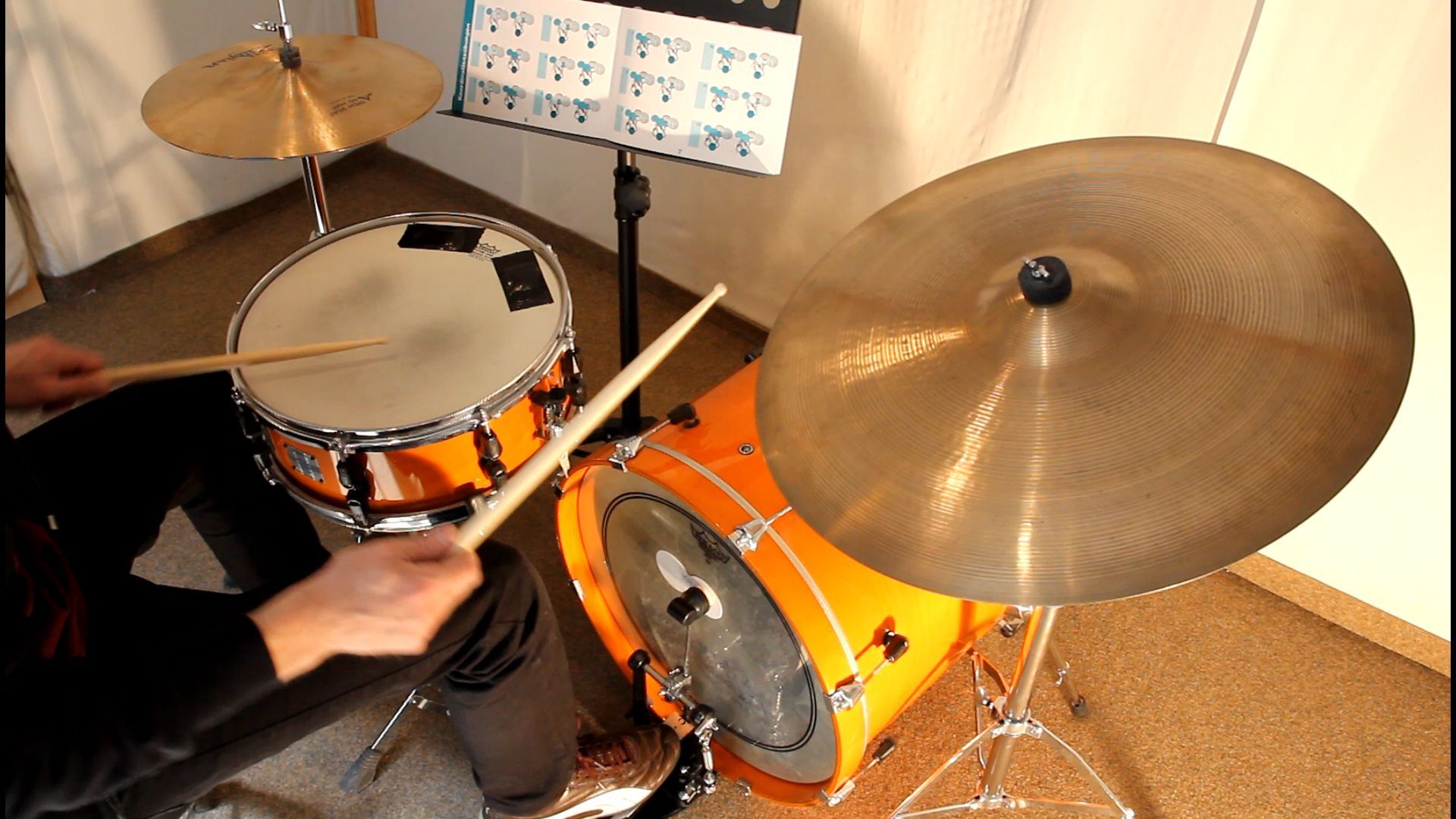 Schlagzeug lernen | Noten mit Sprechsilben, Zählen und Bildsymbolen | Trommeln mit Kinder