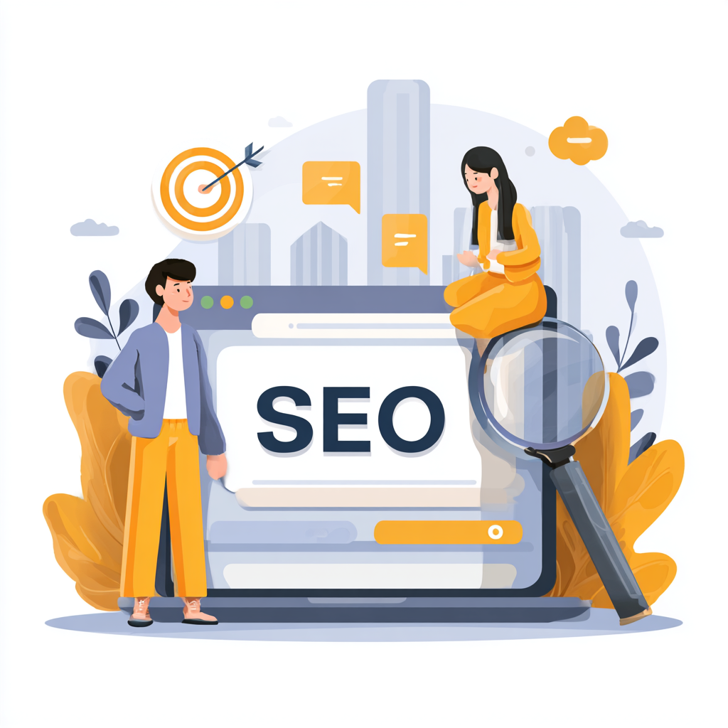 SEO-Optimierung SEO-Optimierung: SEO-Wort an dem Notebook