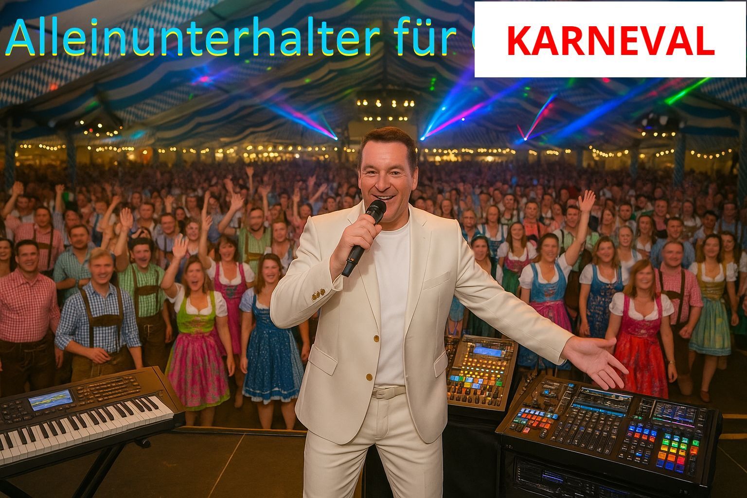 Karneval in Köln mit Alleinunterhalter und DJ Keyboarder Karl Karneval in Köln mit Alleinunterhalter und DJ Keyboarder Karl