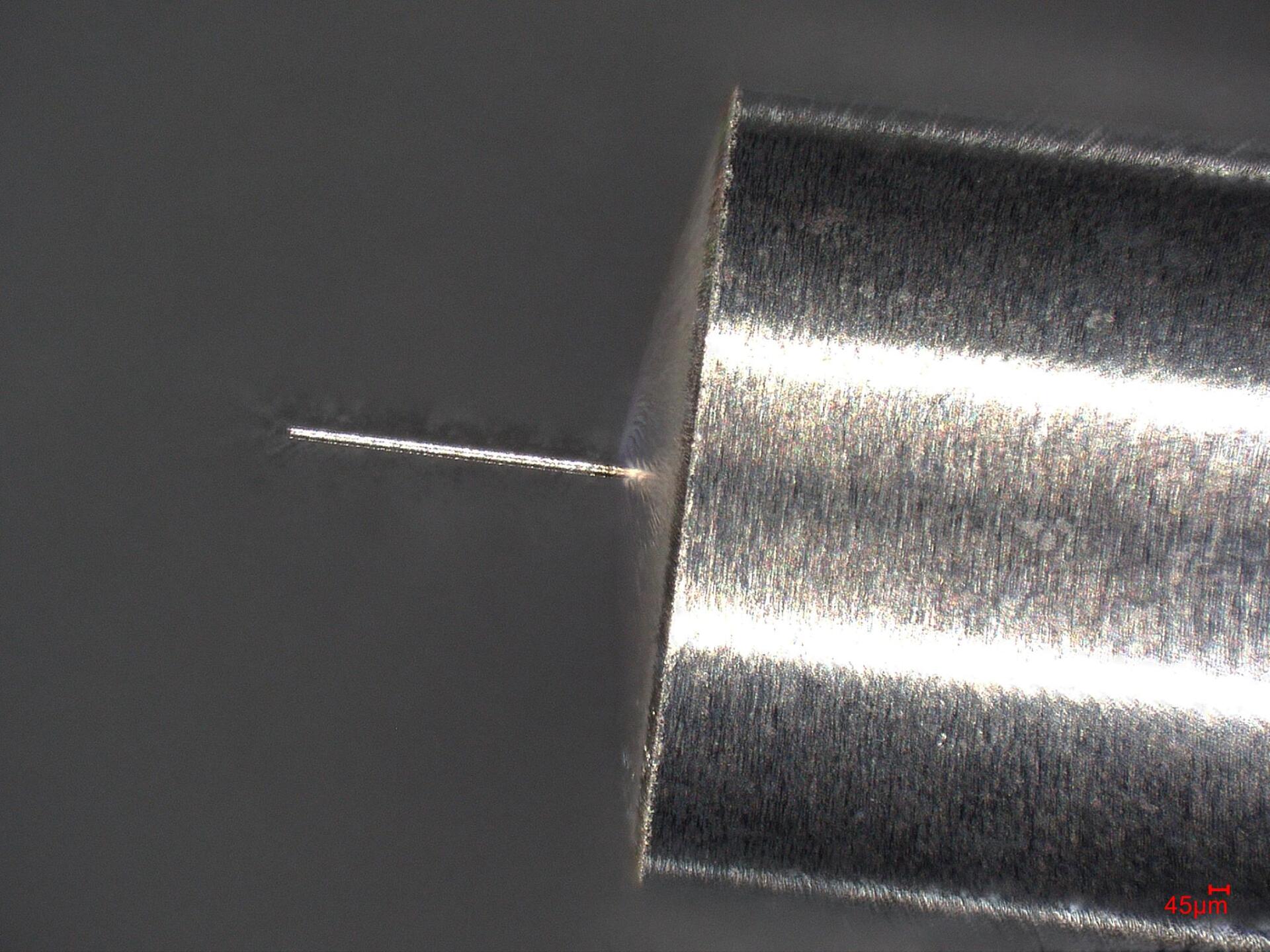 Smallest diameter through laser turning