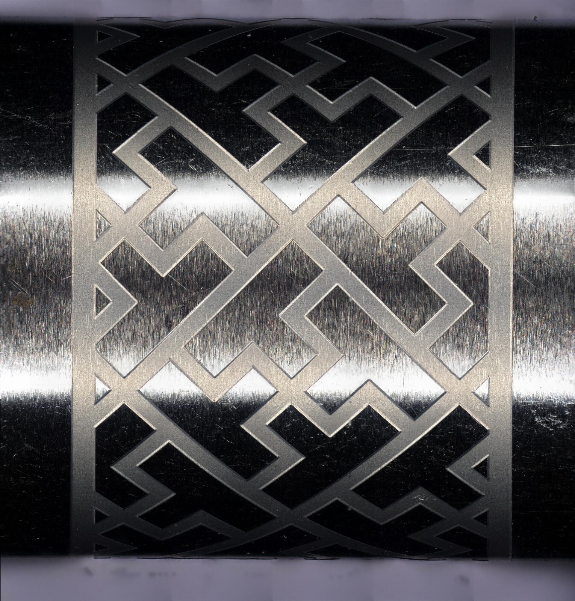 Laser-structured steel pin