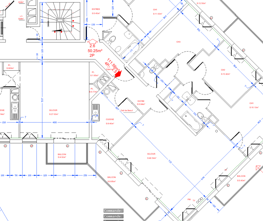 plan vectorisé autocad LNSE