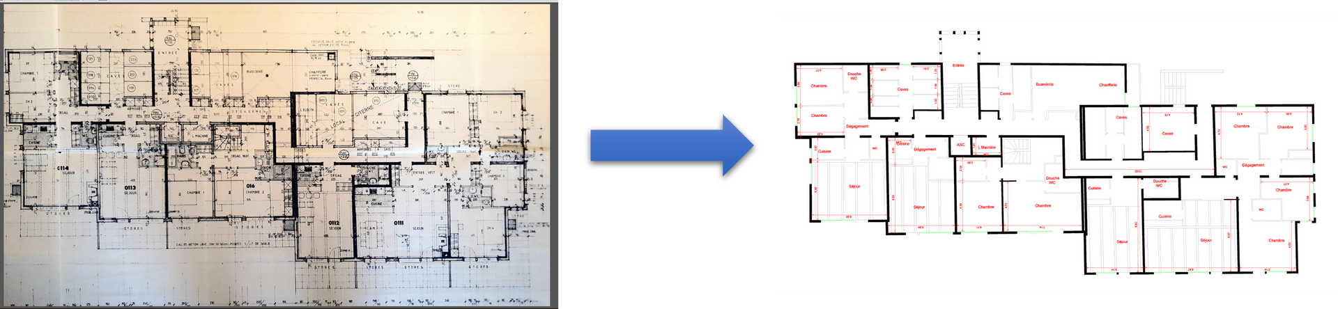 vectorisation plans numérisés