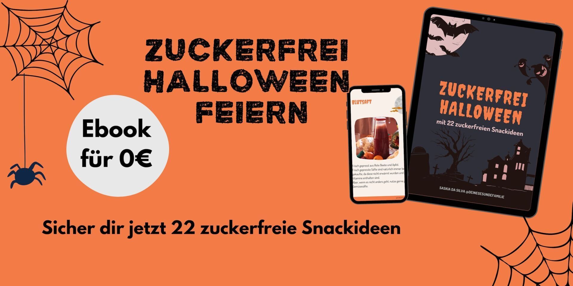 Flyer Zuckerfrei Halloween feiern Flyer Zuckerfrei Halloween feiern