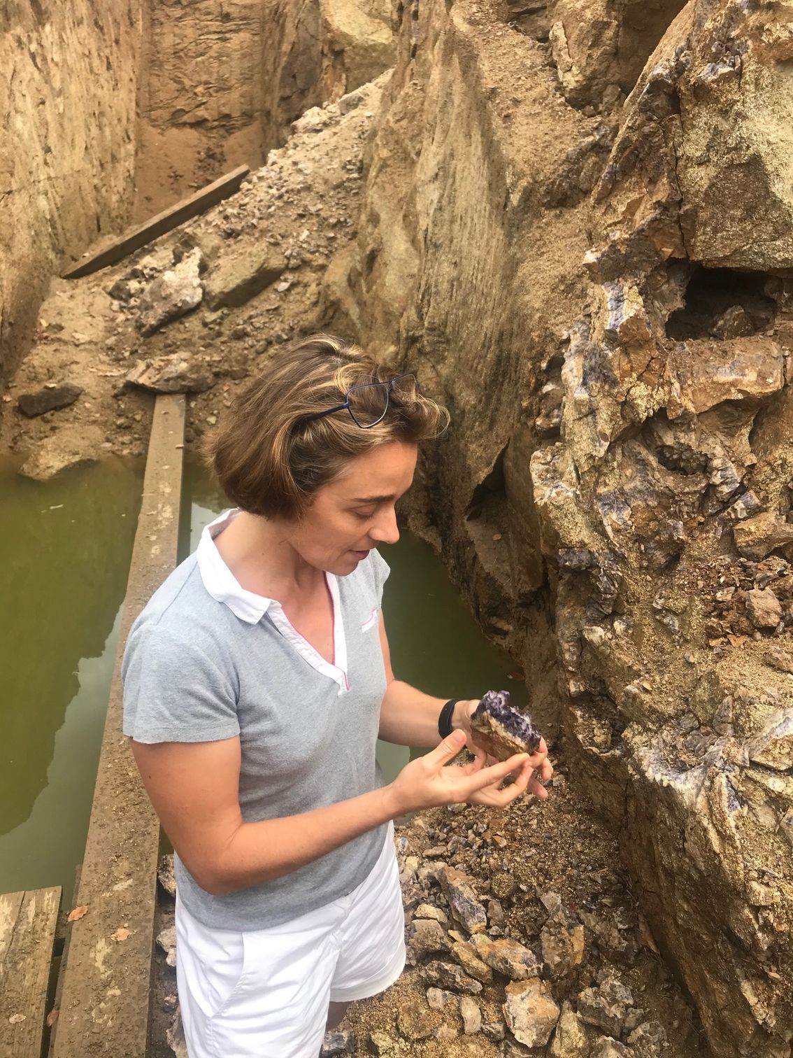Mine d'améthyste . Auvergne France