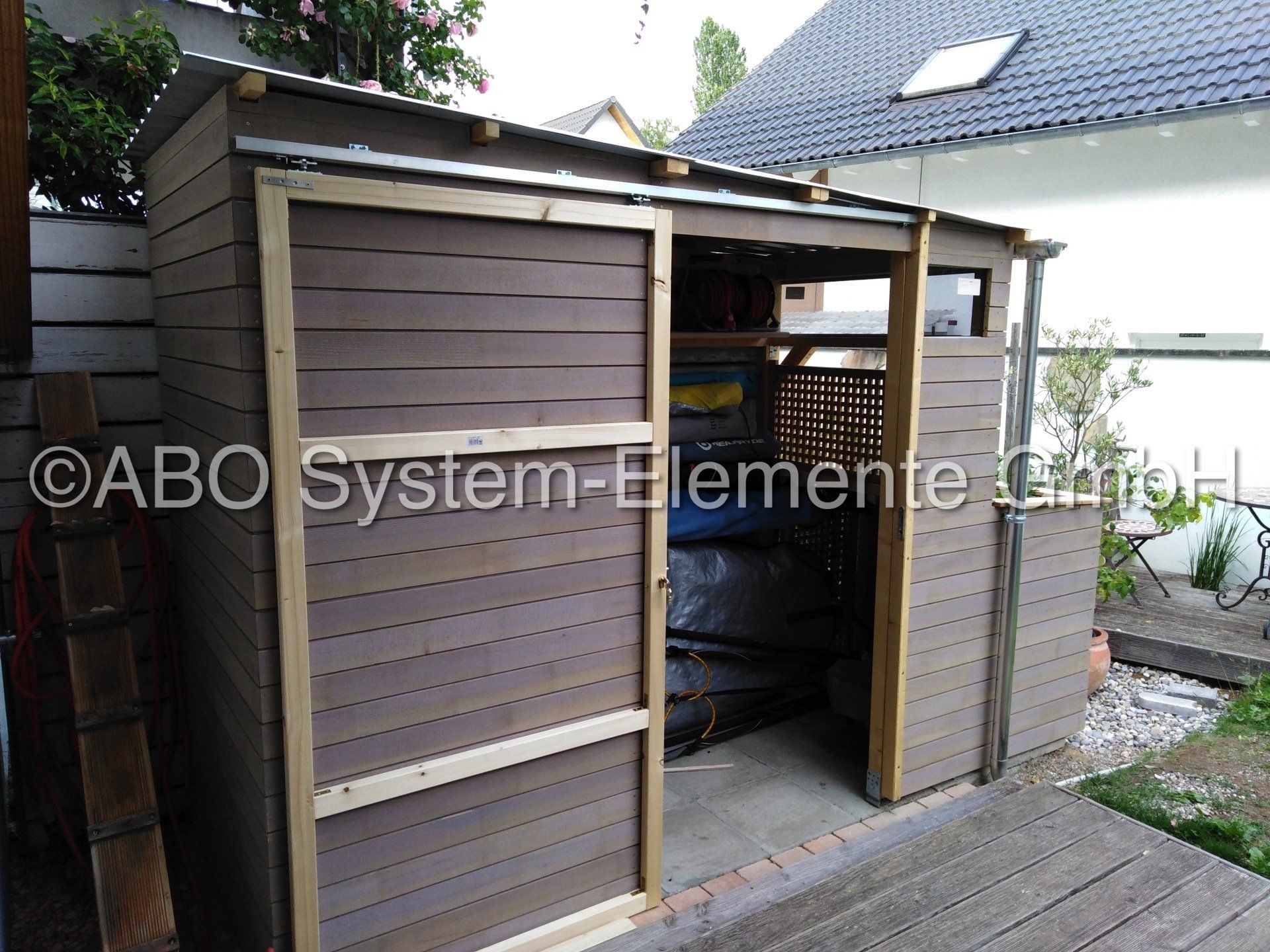 Schiebetürbeschlag Geräteschuppen Schiebetürbeschlag Geräteschuppen