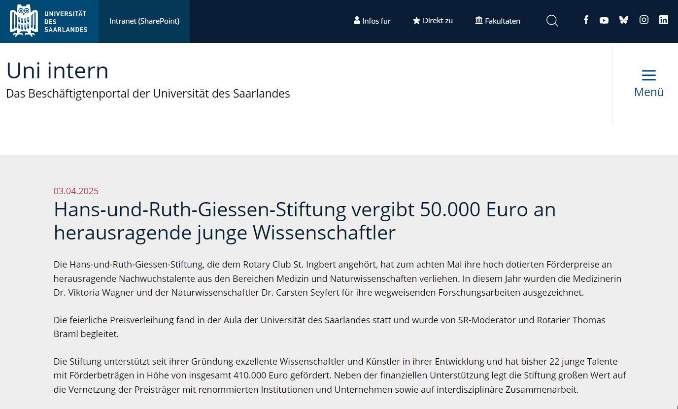 Printscreen des Artikels als Platzhalter