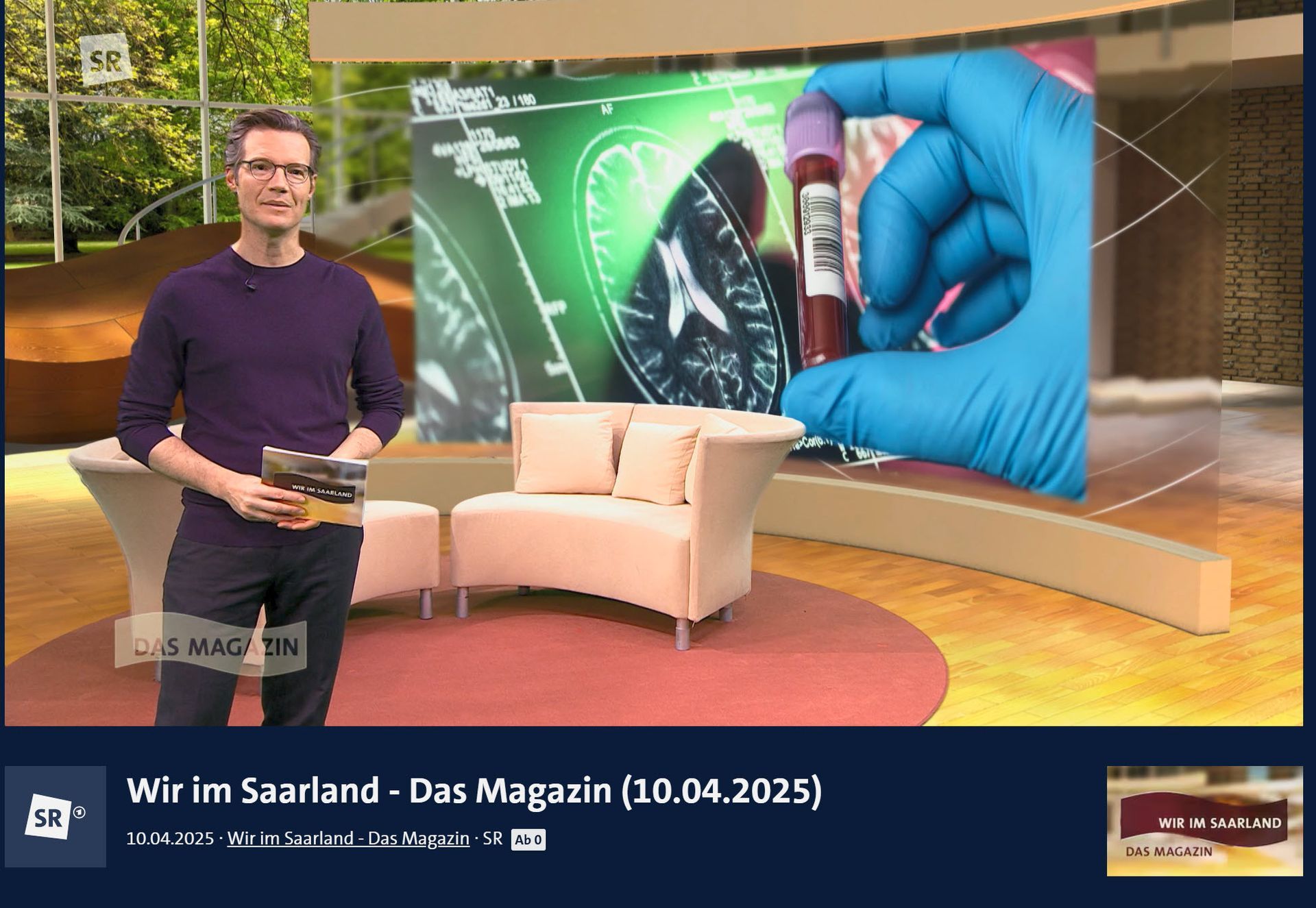 Printscreen Sendung als Platzhalter