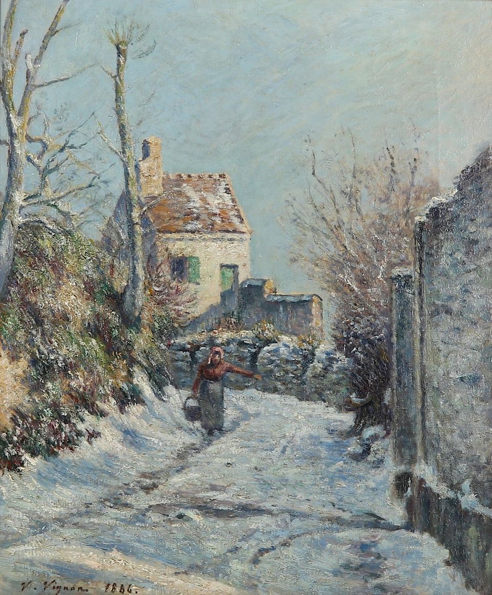 Télécharger l'image en haute définition Victor vignon tableau neige