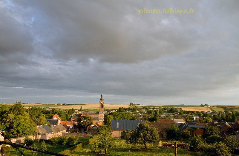 Le paysage vu du gîte Neuvilly