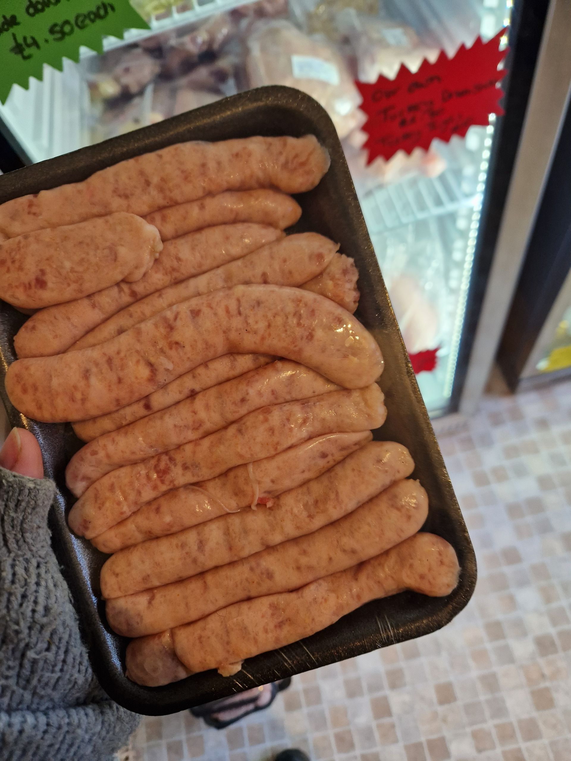 Chipolata sausages