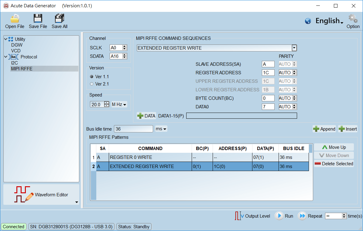 Acute - Pattern Generator - Software Acute - Pattern Generator - Software