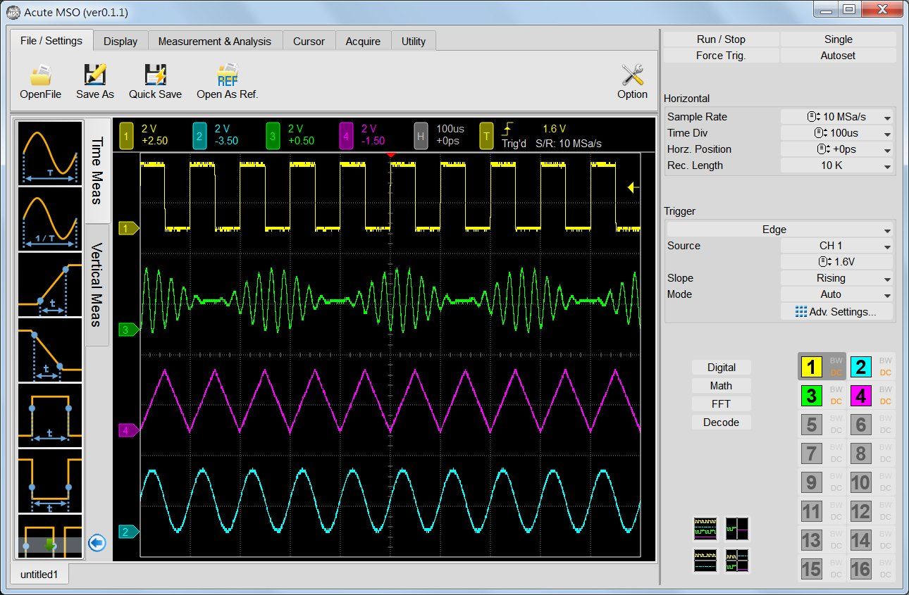 Acute MSO3000 Software für 6-in-1 Analysator Acute MSO3000 Software für 6-in-1 Analysator