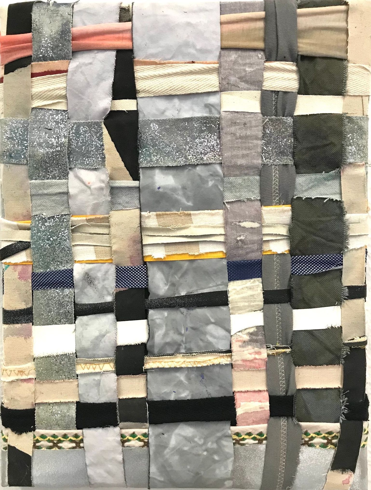 Anita Weis Anita Weis; painting; weave painting; Malerei; abstract; art; intermittent times; a painting with a history; artist