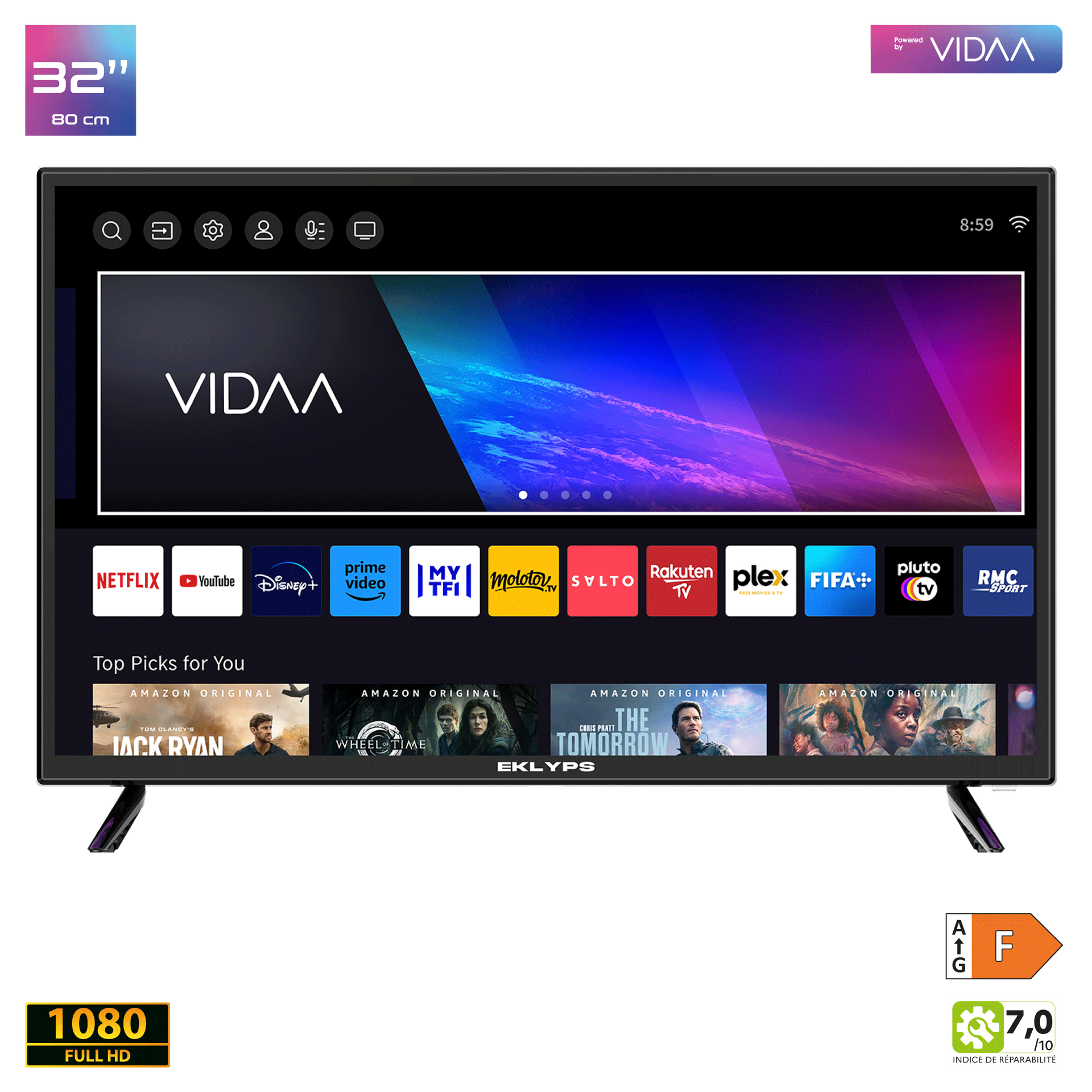 Téléviseur connecté EK32FX300VM série X300V(S)