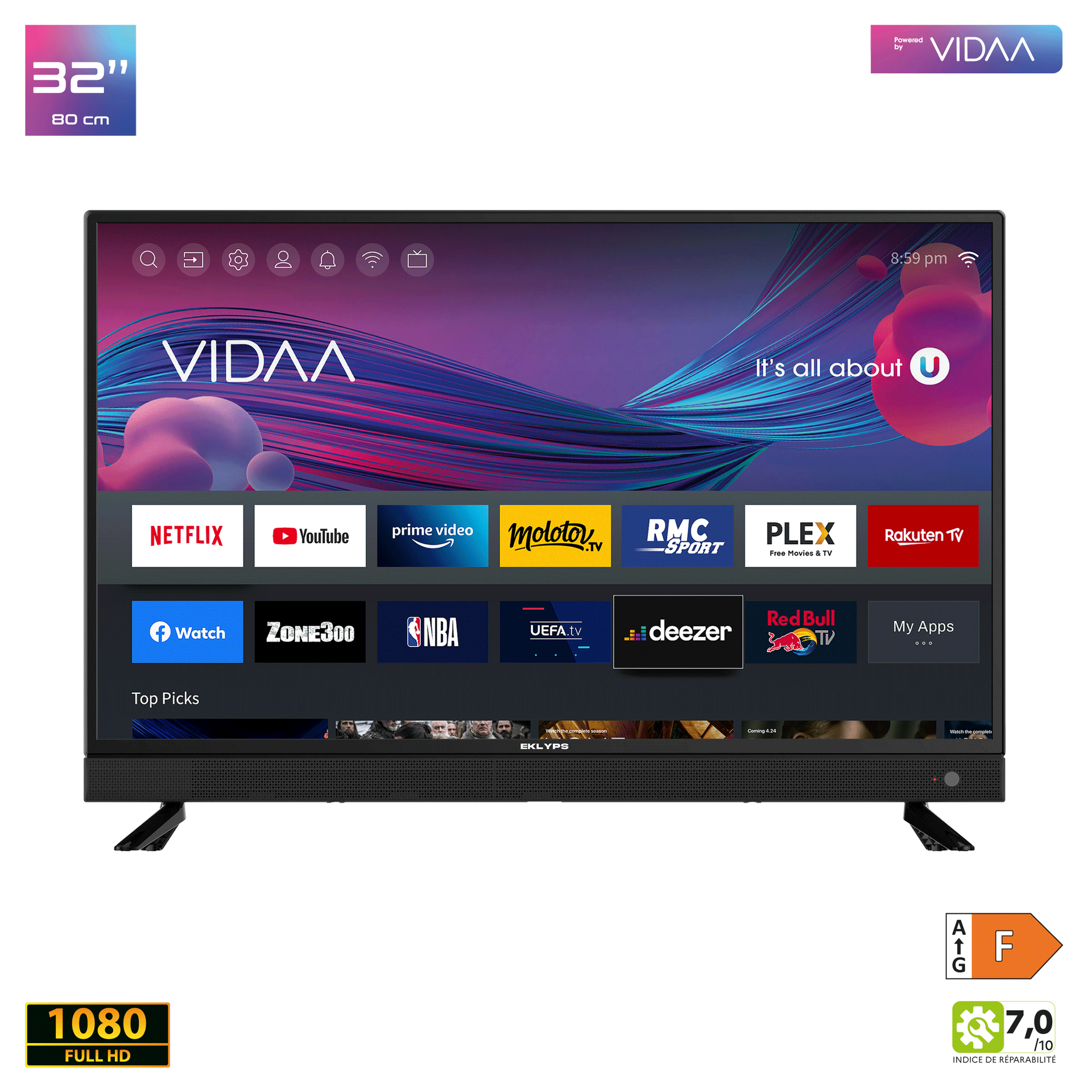 Téléviseur connecté EK32FX300VS série X300V(S)