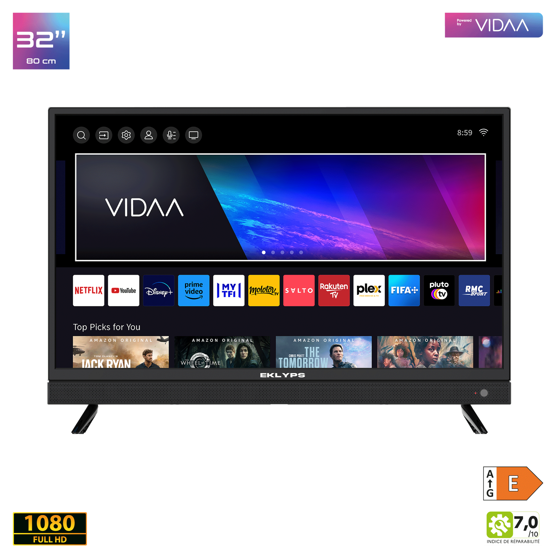 Téléviseur connecté EK32FX300VSM série X300V(S)