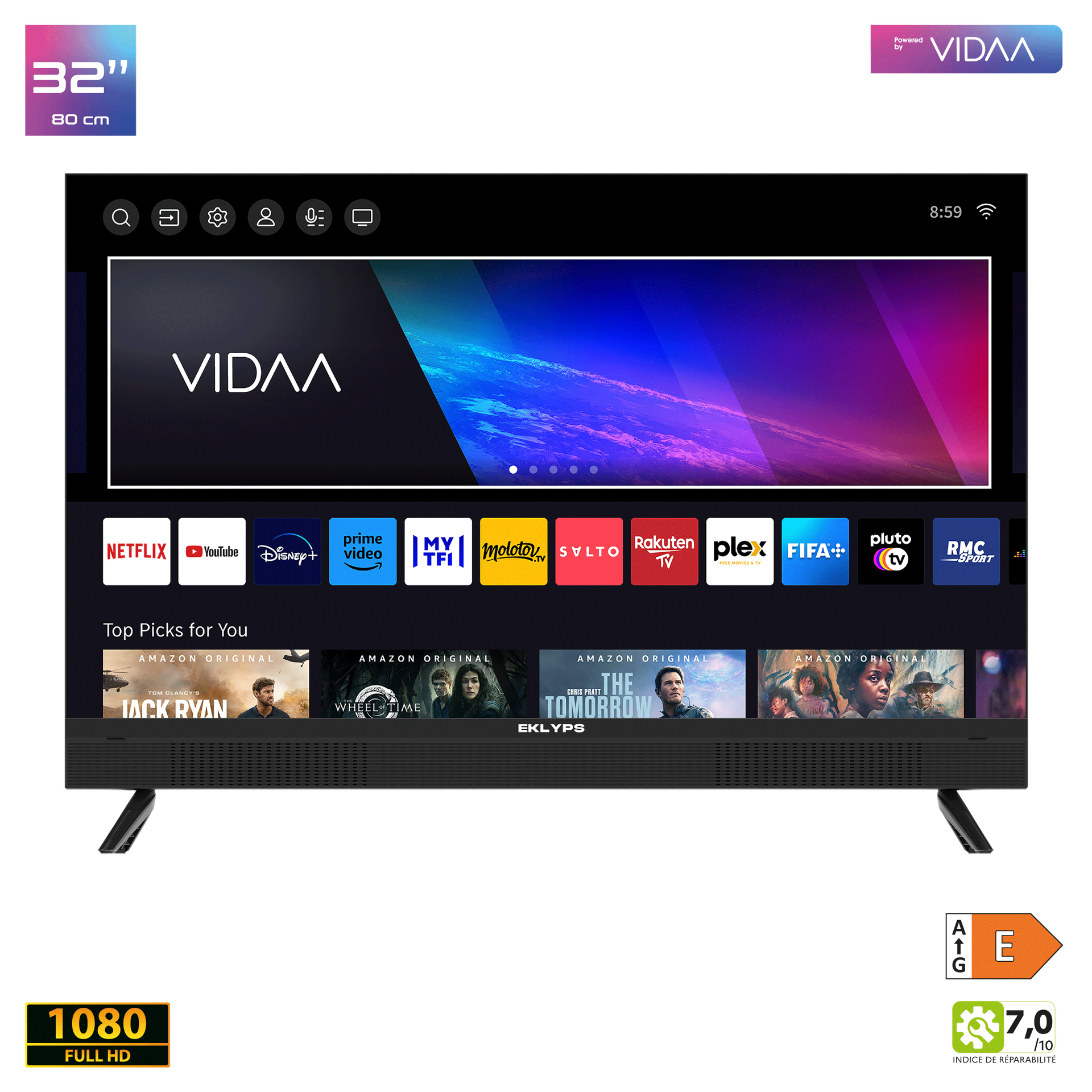 Téléviseur connecté EK32FX310VS série X310V(S)