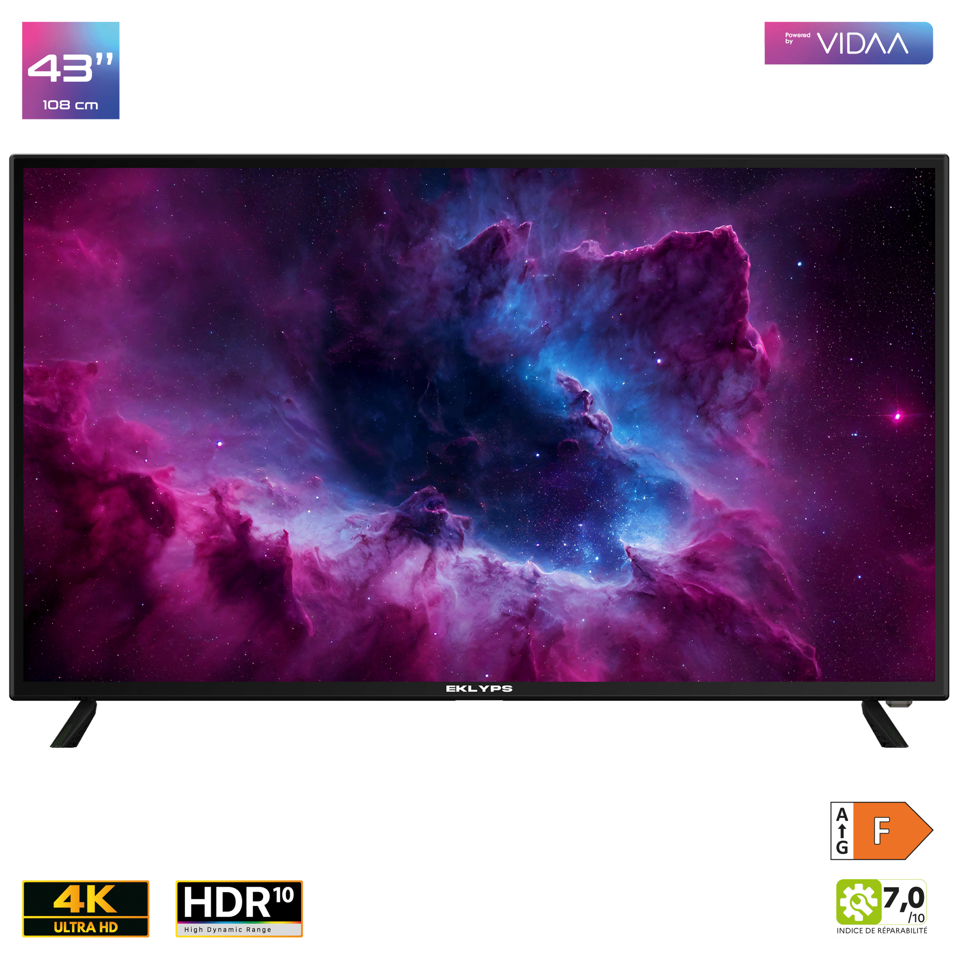 Téléviseur connecté EK43UX300VM série X300V(S)