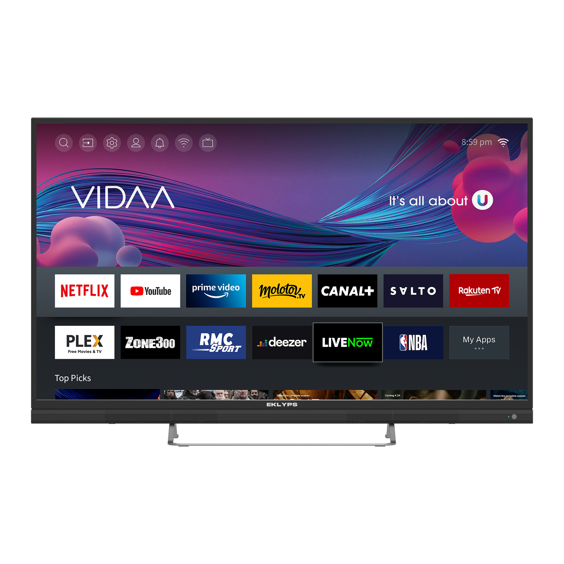 Téléviseur connecté EK50UX300VS série X300V(S) Téléviseur connecté EK50UX300VS série X300V(S)