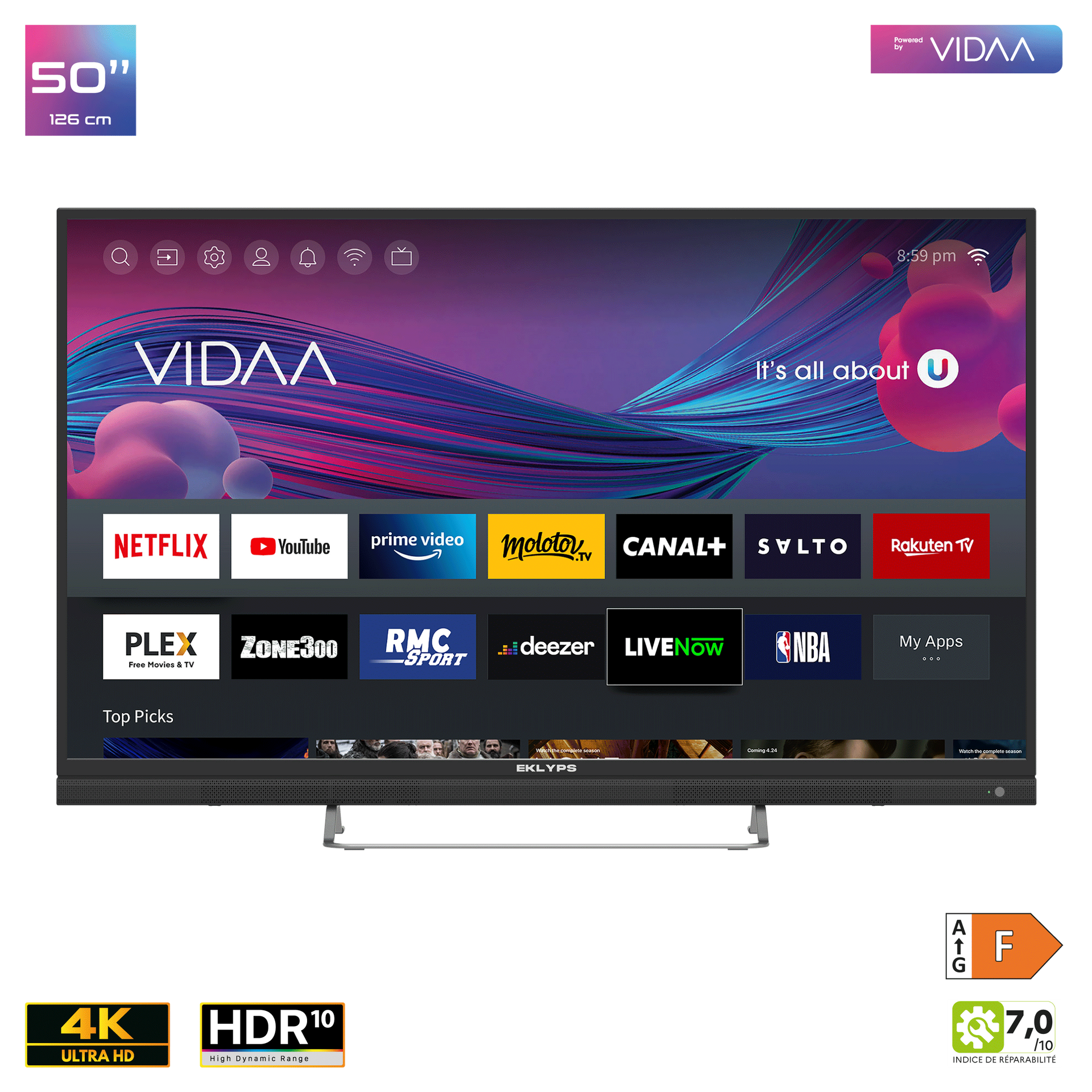 Téléviseur connecté EK50UX300VS série X300V(S)