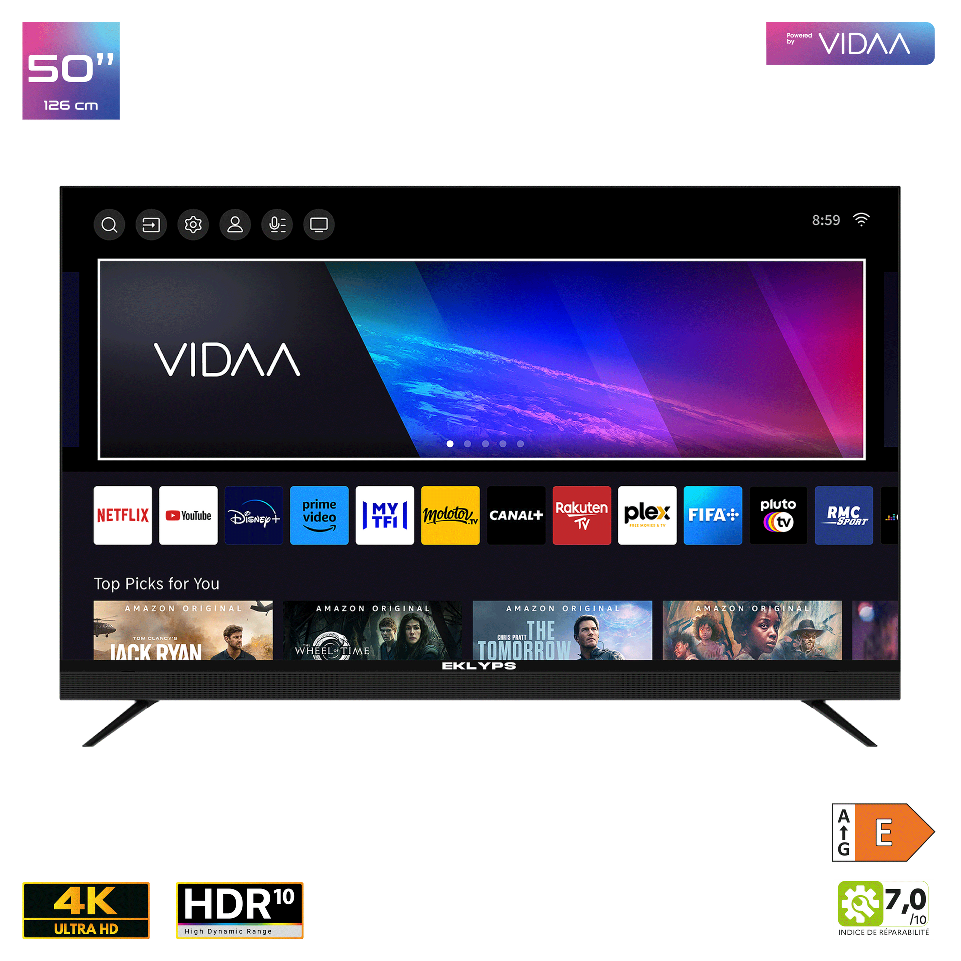 Téléviseur connecté EK50UX310VS série X310V(S)