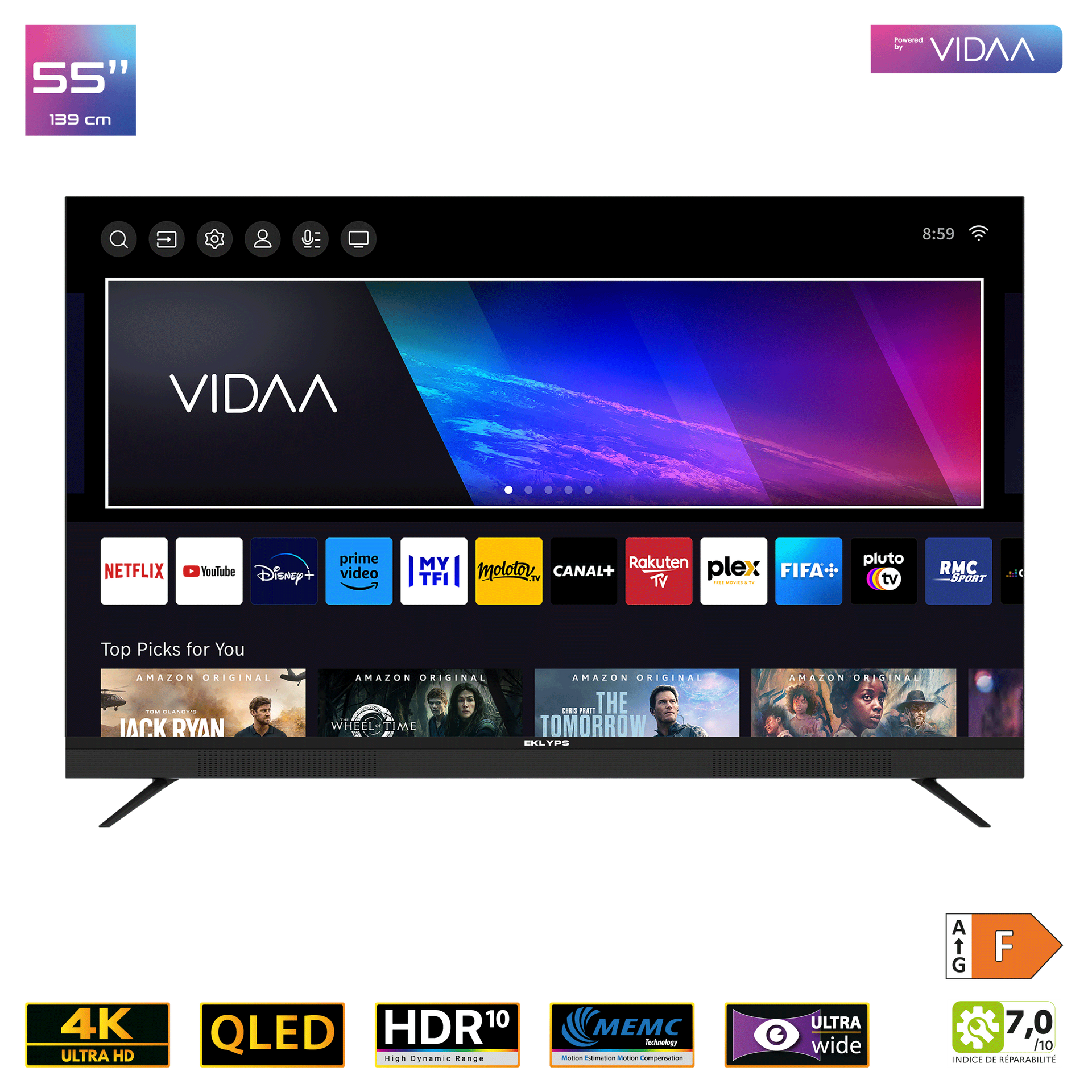 Téléviseur connecté EK55UX310VSQ série X310V(Q)