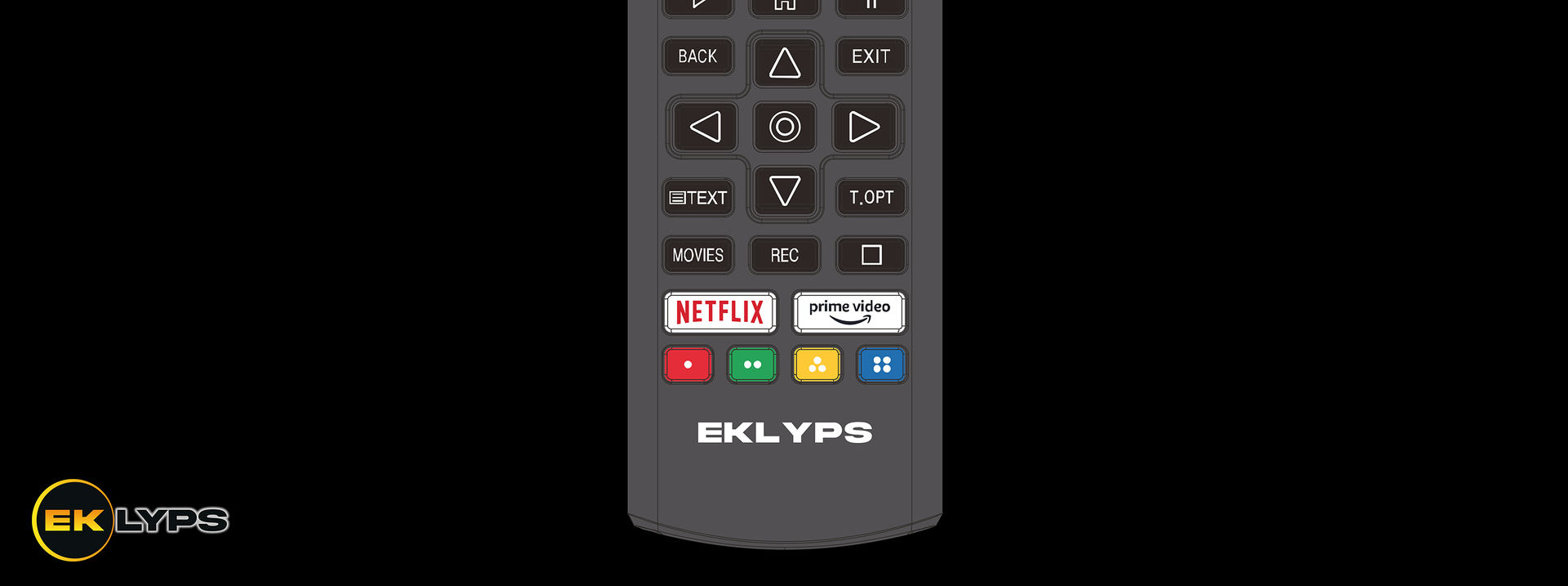Accédez aux chaînes NETFLIX et PRIME VIDEO grâce aux touches programmées de la télécommande.