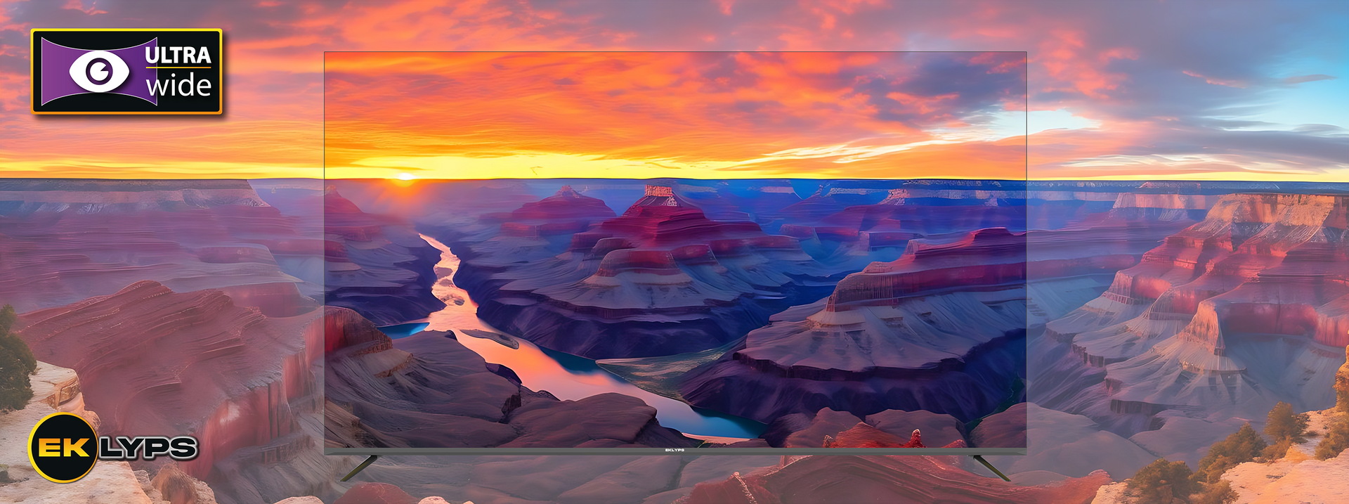 Profitez d’un angle de vision étendu grâce à l’Ultra Wide où que vous soyez face au téléviseur.