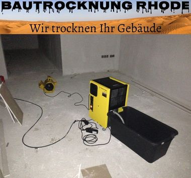 Estrichtrocknung Neubau Bautrockner + Turbolüfter