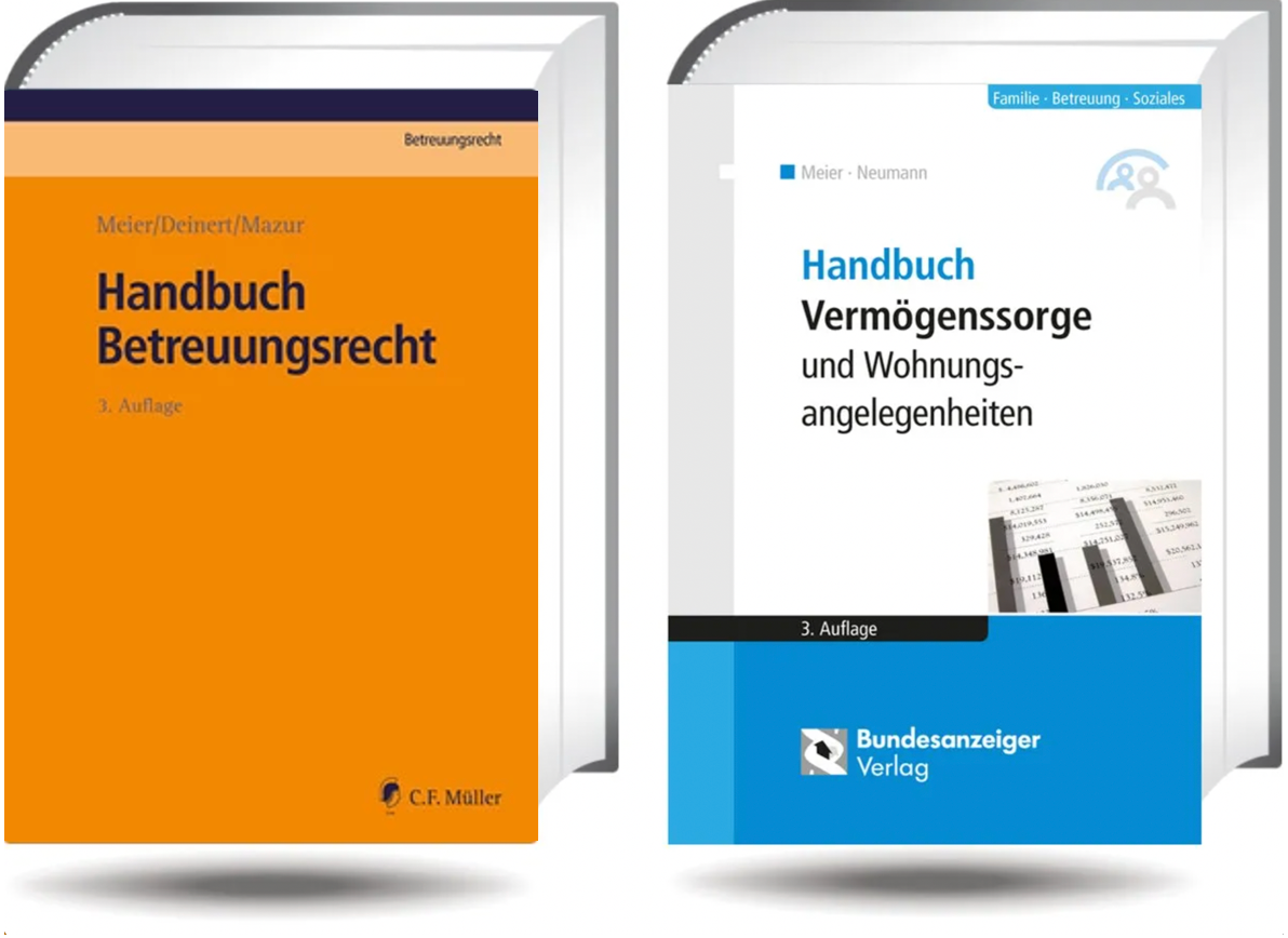 Handbuch Betreuungsrecht und Handbuch Vermögenssorge und Wohnungsangelegenheiten (Co-Autorin Sybille M. Meier) Handbuch Betreuungsrecht und Handbuch Vermögenssorge und Wohnungsangelegenheiten