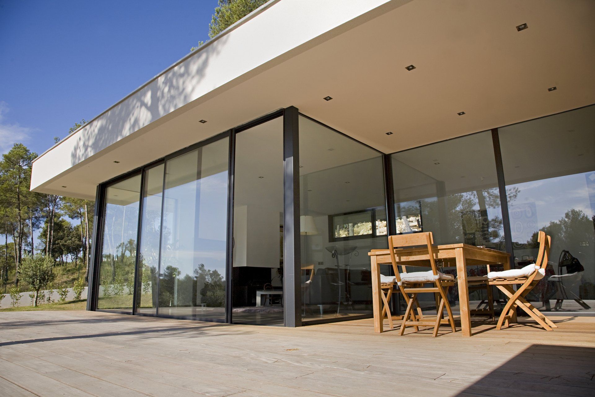 Baie coulissante grande dimension