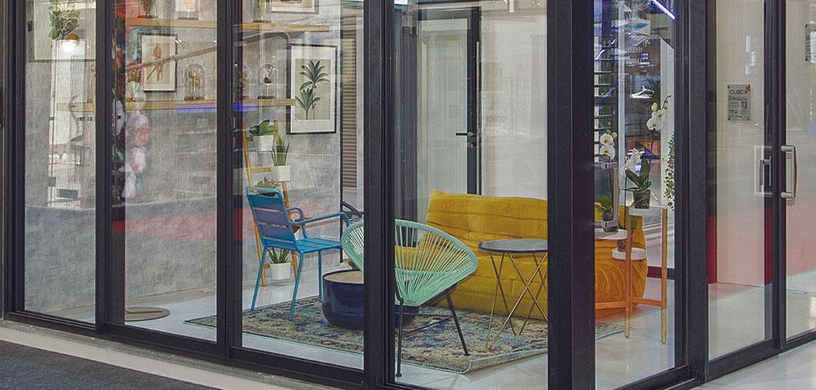 Baie coulissante fixe