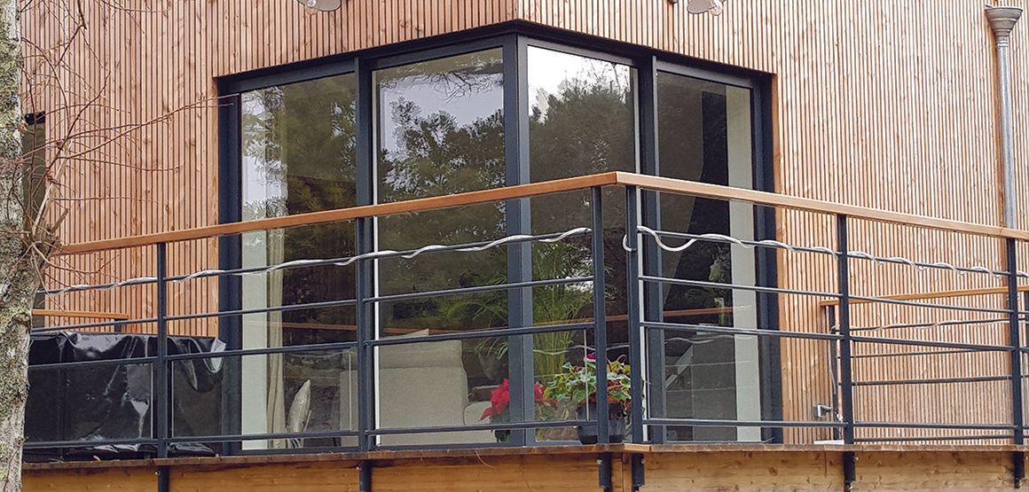 Baie coulissante d'angle