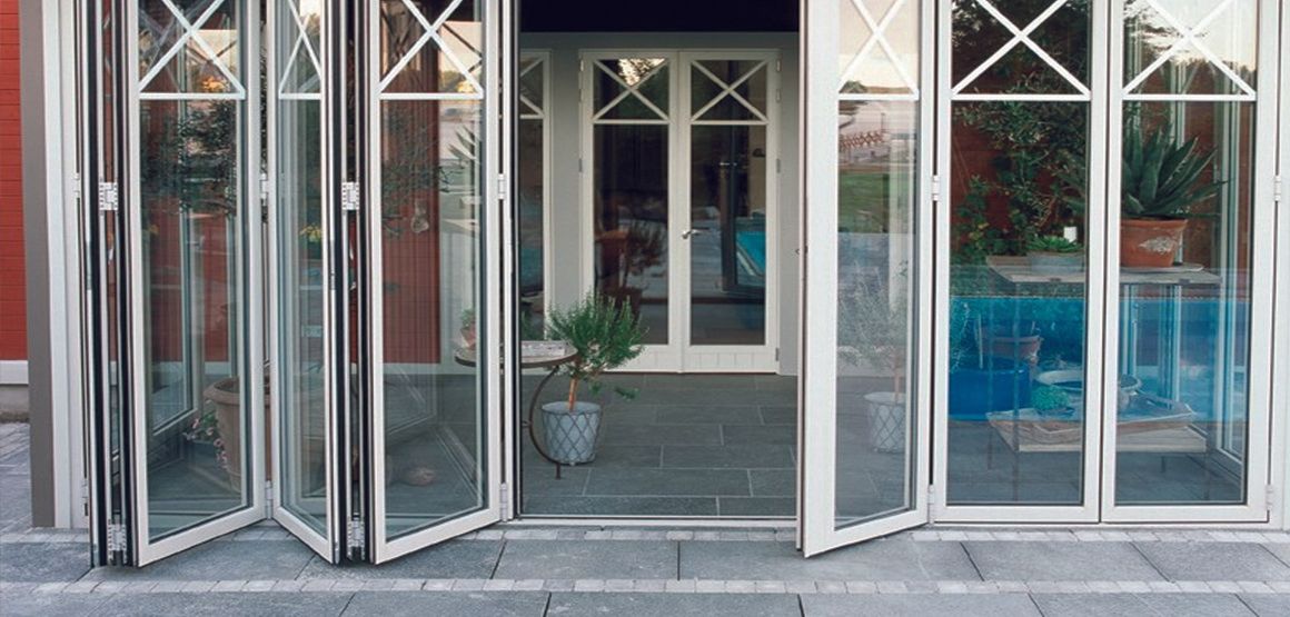 porte en accordéon, repliable