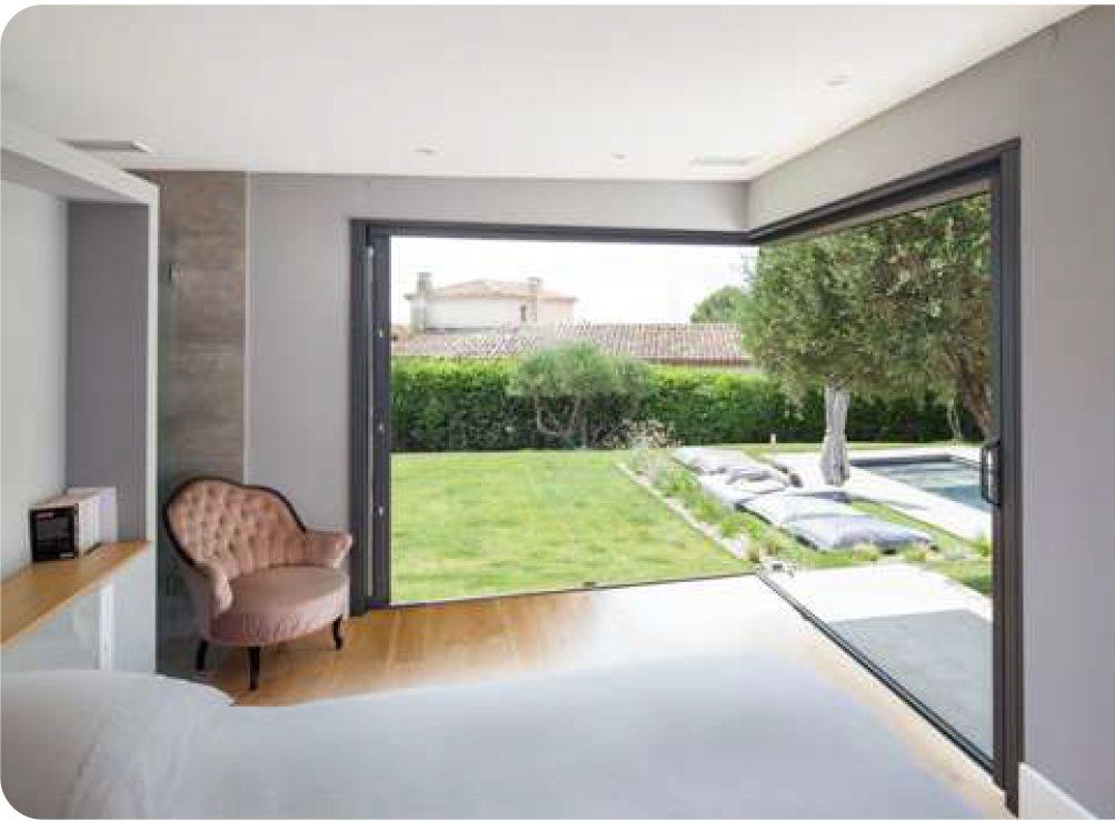 Baie d'angle en aluminium